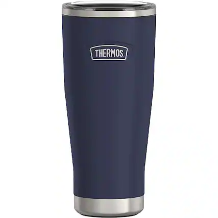 Front. Thermos - Thermos 18 oz. Icon Vacuum Insulated Stainless Steel Tumbler - Mystical Navy - Mystical Navy.