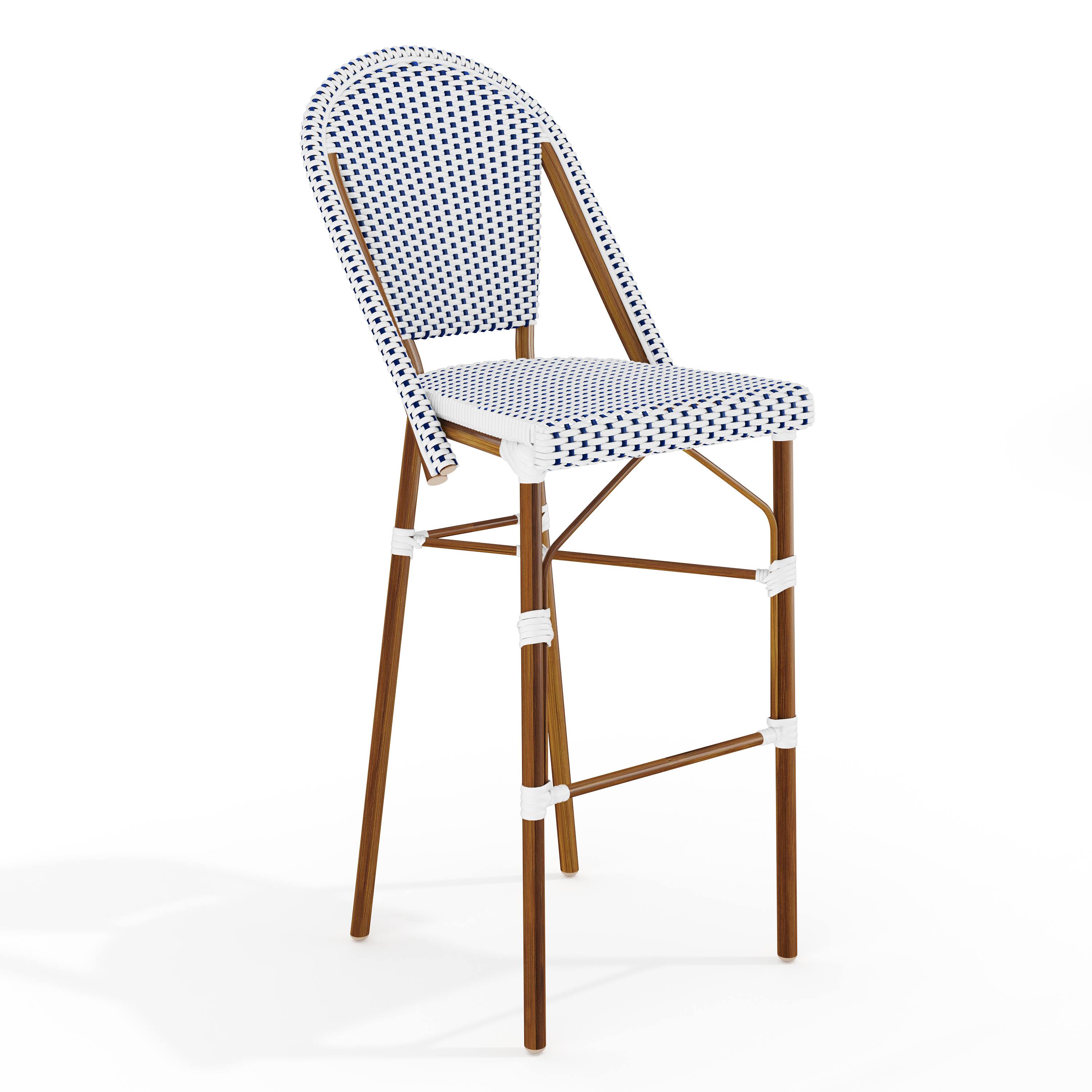 Navy & White/Natural Frame