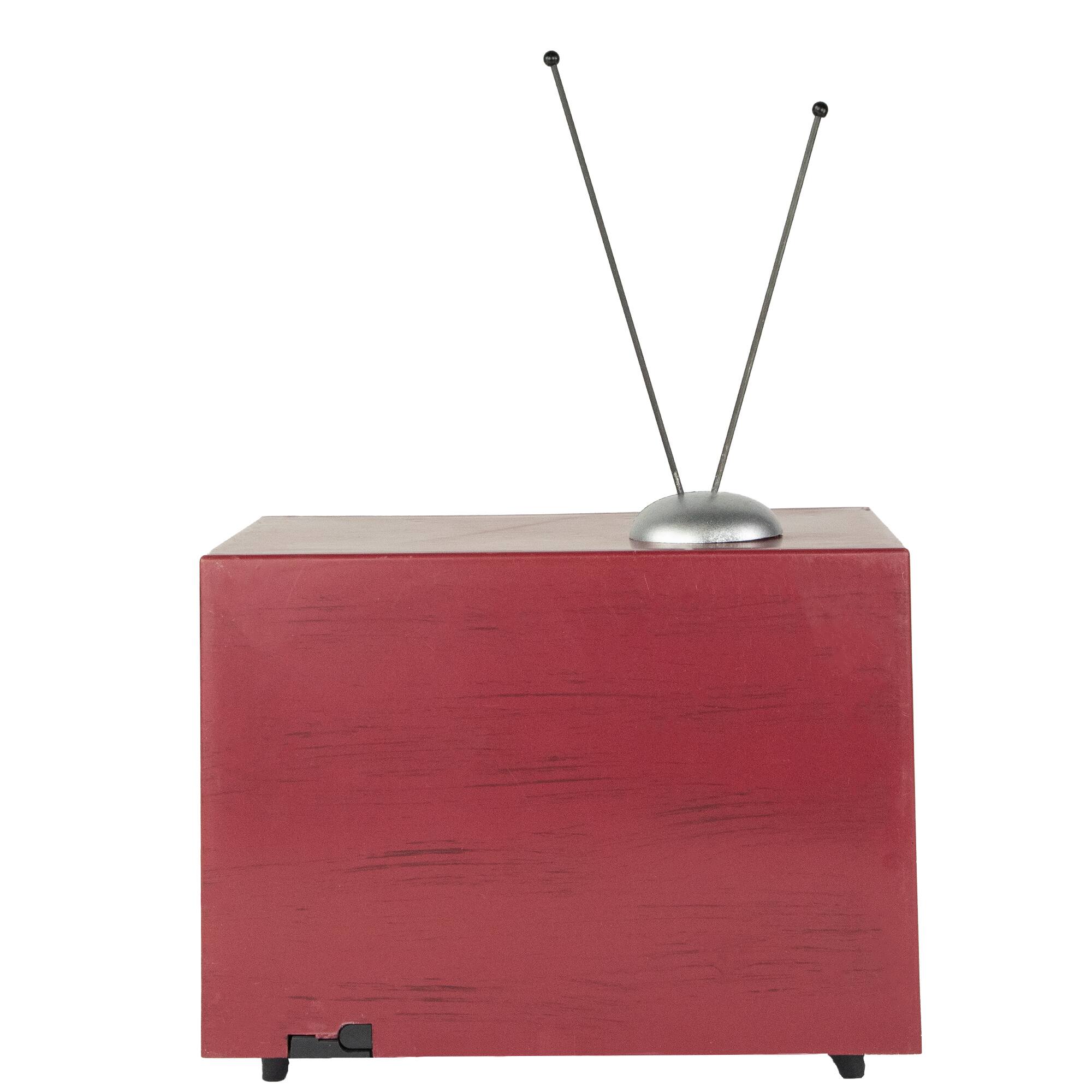 Alt View 4. Northlight - LED Lighted Animated and Musical TV Scene Christmas Display - 9.25" - Multi.