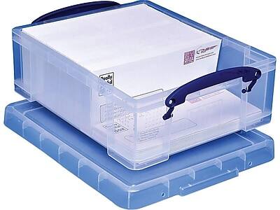 Really Useful Box - Really Useful Box® 8.1 Liter Snap Lid Storage Bin, (8.1L CL) - Clear