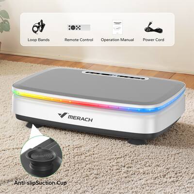 MERACH LED Light Vibration Plate Exercise Machine for Women Men MERACH LED Light Vibration Plate Exercise Machine for Women Men