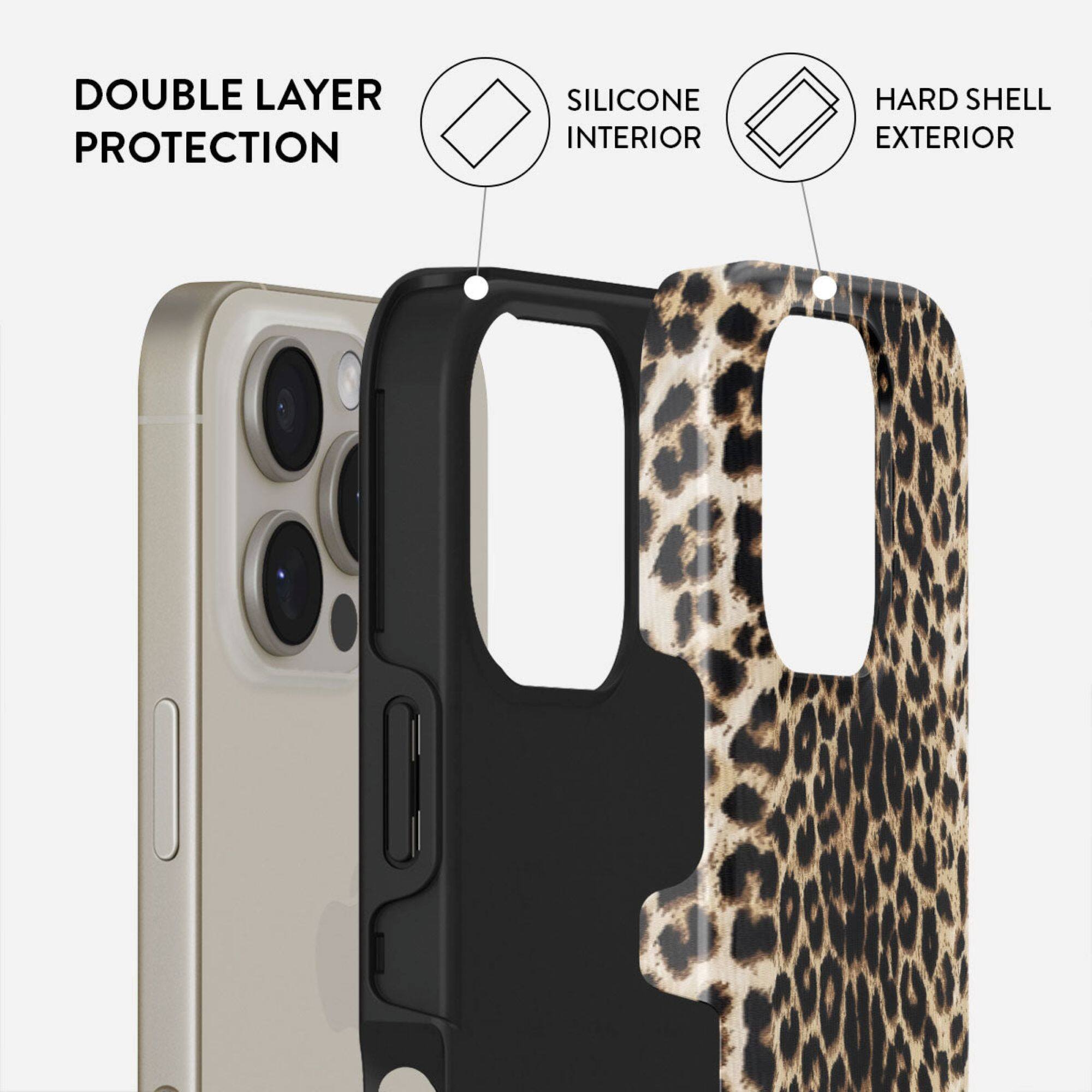 DOUBLE LAYER PROTECTION  
SILICONE INTERIOR  
HARD SHELL EXTERIOR
