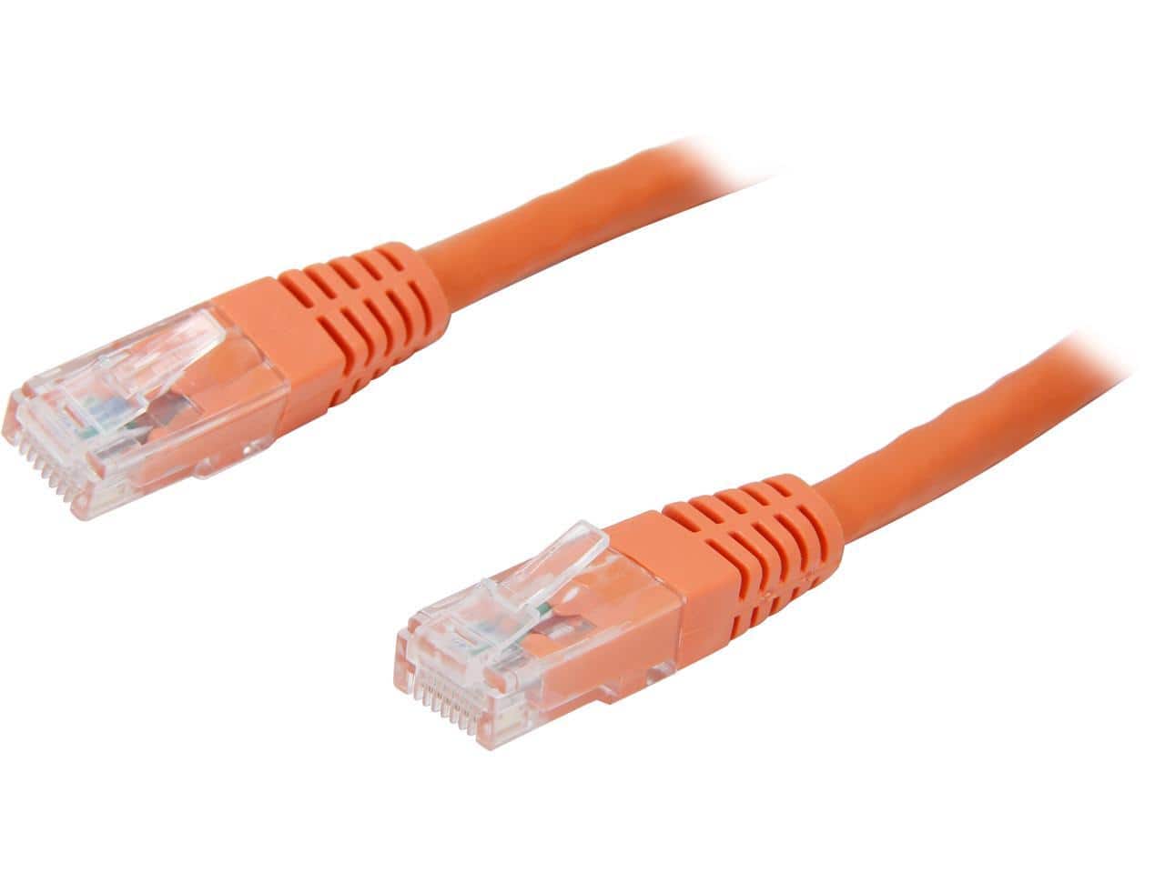 StarTech.com - C6PATCH6OR 6 ft. Cat 6 Orange Molded UTP Gigabit Patch Cable