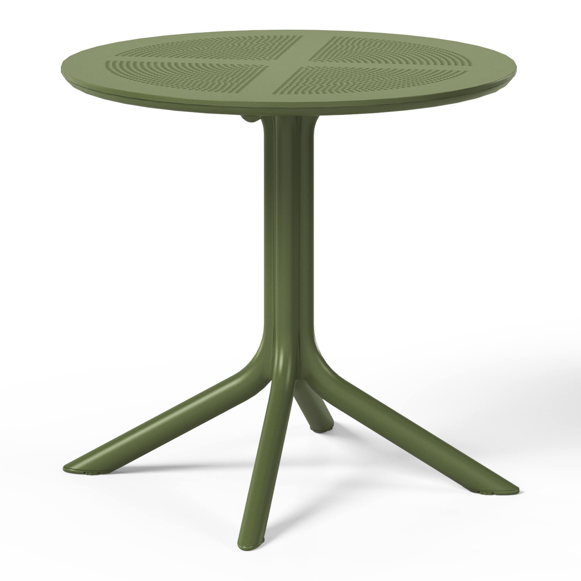Alt View 1. WestinTrends - WestinTrends Playa 31.5" Round Plastic Outdoor Patio Dining Table for 4 - Olive Green.