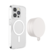 Left. PopSockets - Multi-Surface Magnetic Suction Phone with MagSafe for Mobile Phones - Metallic Horchata.