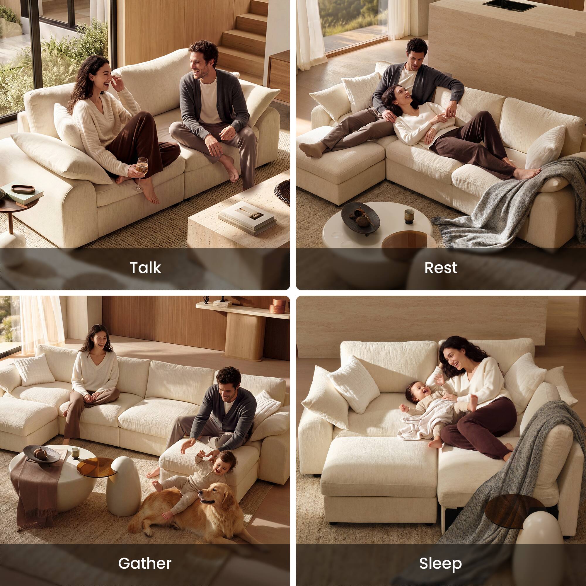 Talk  
Rest  
Gather  
Sleep