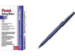 Pentel - Rolling Writer Rollerball Pens, Medium Point, Ink, Dozen - Blue