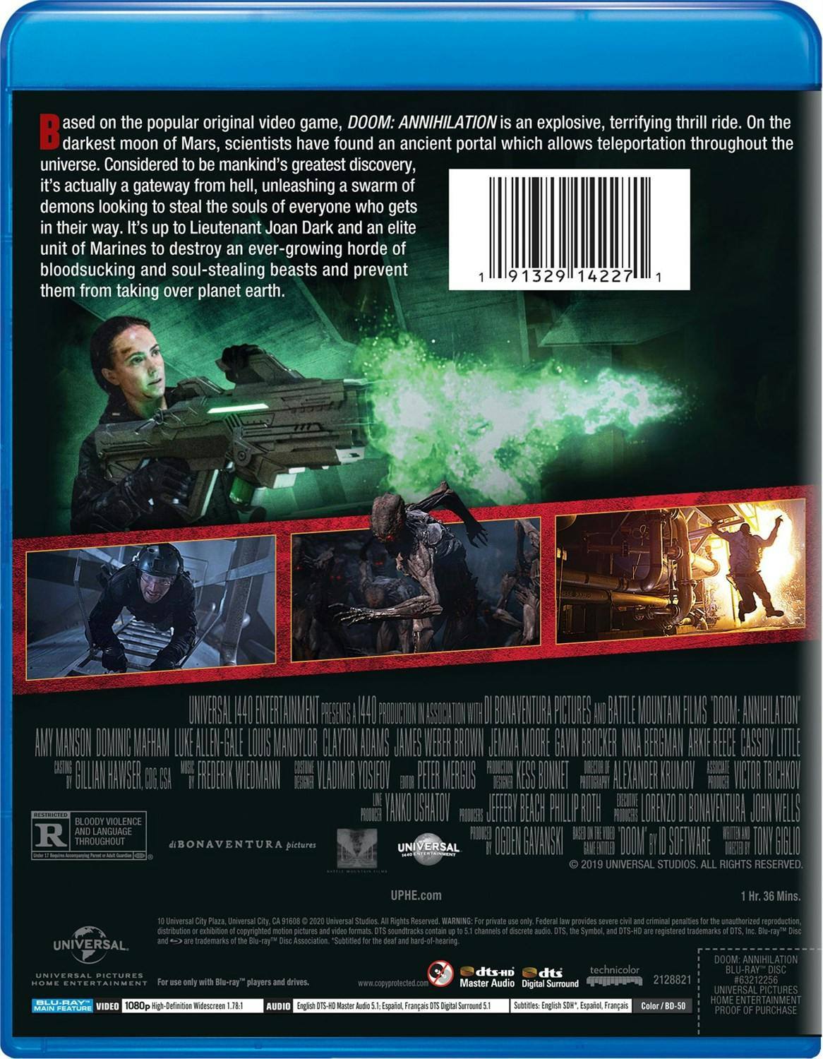 Back. Doom: Annihilation (Blu-ray New Box Art) [Blu-ray].
