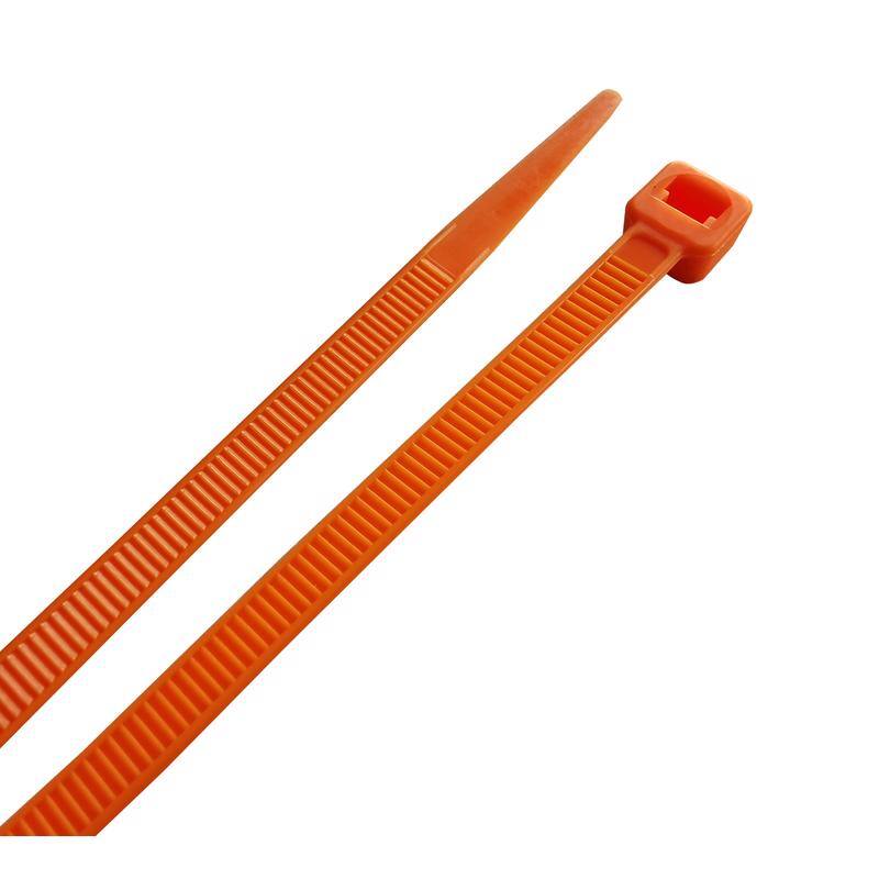 Angle. HomePlus - Home Plus 8 in. L Orange Cable Tie 100 pk.