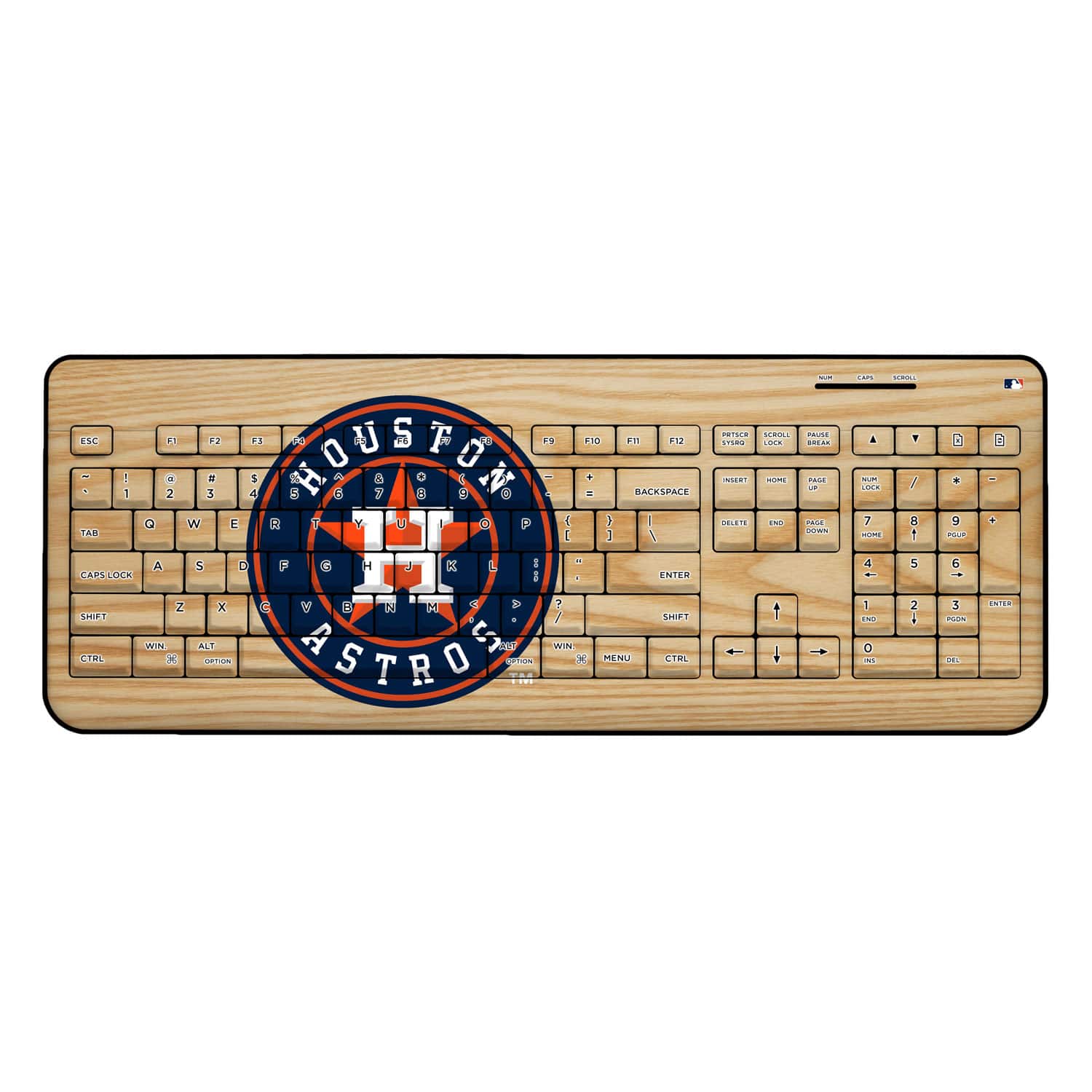Keyscaper - Houston Astros Alternate Wireless Keyboard - Multicolor