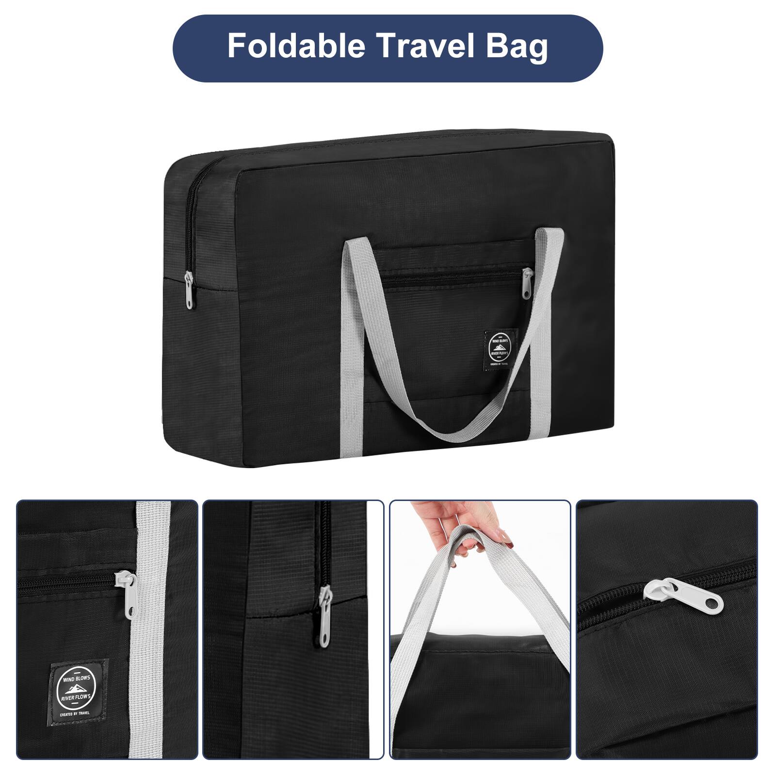 Foldable Travel Bag

ROAM
ACE ADVO
- CHIN BLOWS
RIVERFLOWS
2019 if SOC