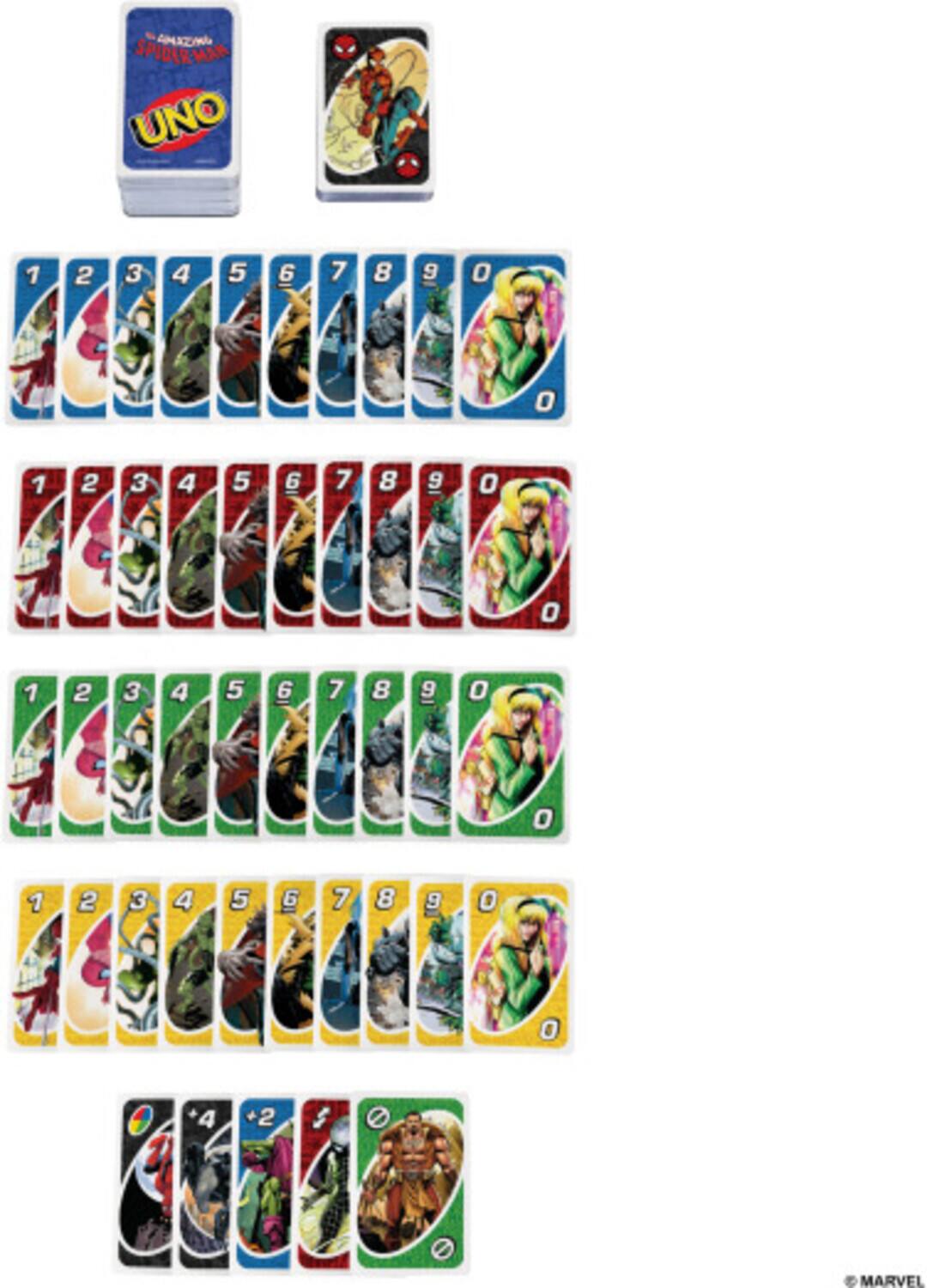 AMXZI SPIDER-MAN UNO

1 2 3 4 5 6 7 8 9 0

1 2 3 4 5 6 7 8 9 0

1 2 3 4 5 6 7 8 9 0

1 2 3 4 5 6 7 8 9 0

+4 +2 5 0

MARVEL