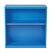Front. OSP Home Furnishings - Metal Bookcase - Blue.