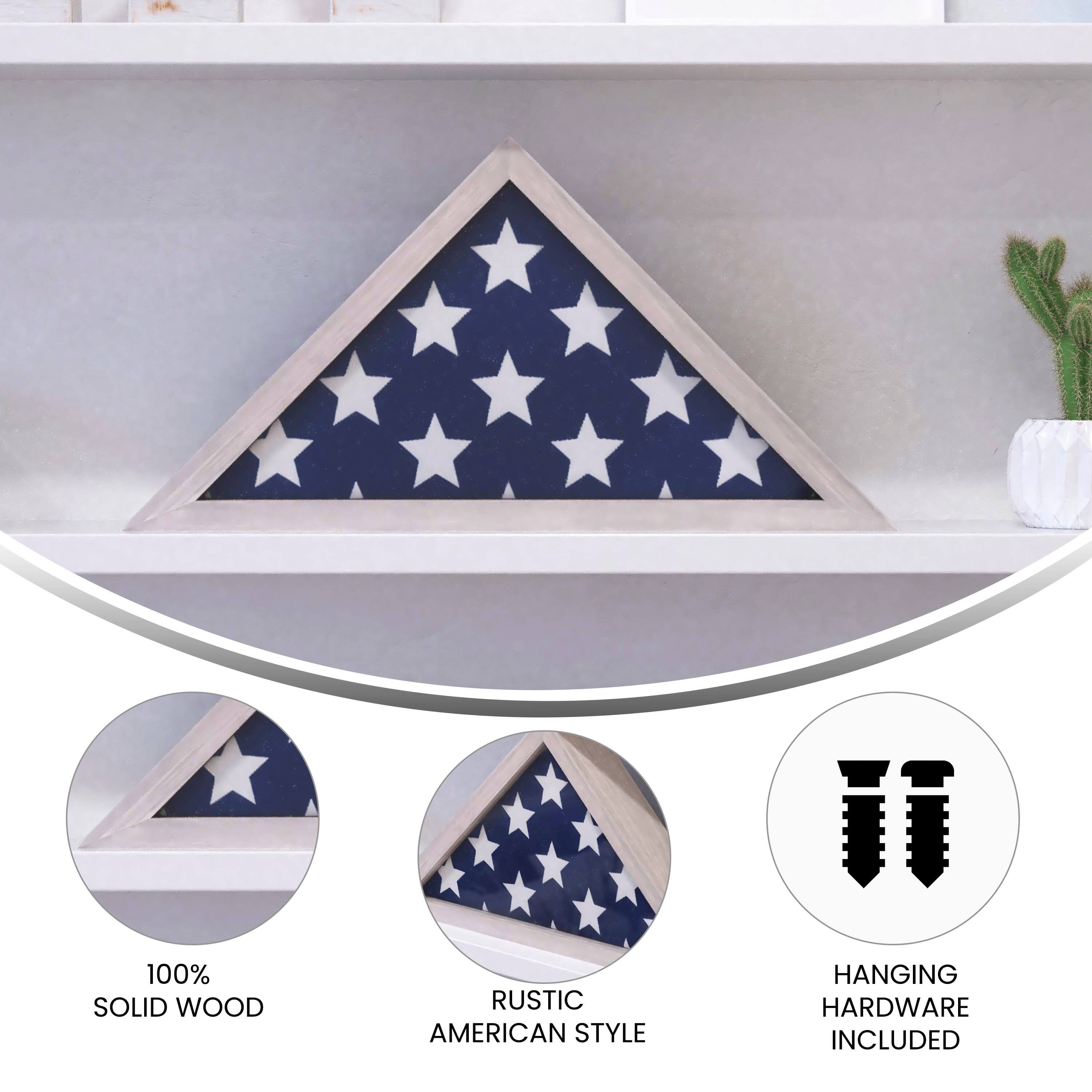 100% SOLID WOOD  
RUSTIC AMERICAN STYLE  
HANGING HARDWARE INCLUDED