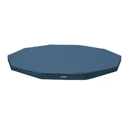 Front. Intex - Intex 28031E 12 Foot Round Above Ground Swimming Pool Cover, (Pool Cover Only).