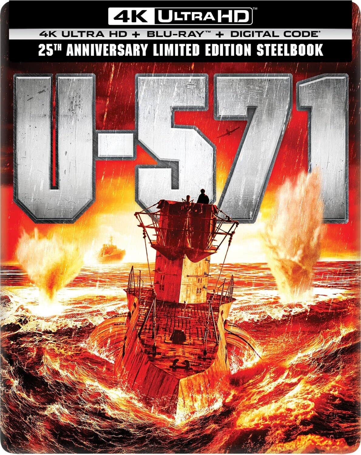 U-571 (25th Anniversary Edition) (Steelbook)   - 4K Blu-Ray [4K Ultra HD Blu-ray]