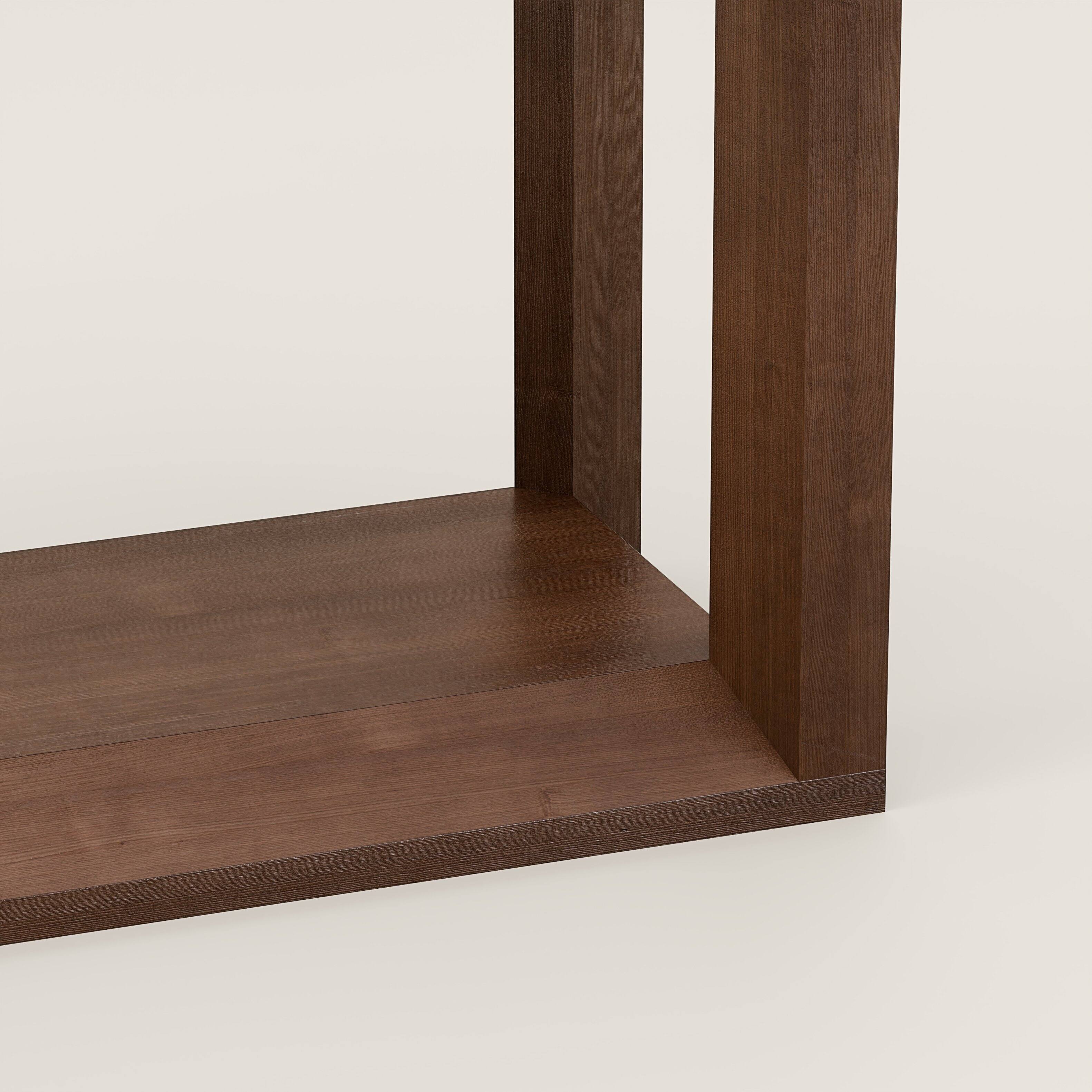Alt View 8. Loheer - Loheer Console Table, Dark Brown Rectangular Sofa Table Behind Couch with Open Shelf, 60 Inch Entryway Table - Dark Brown.