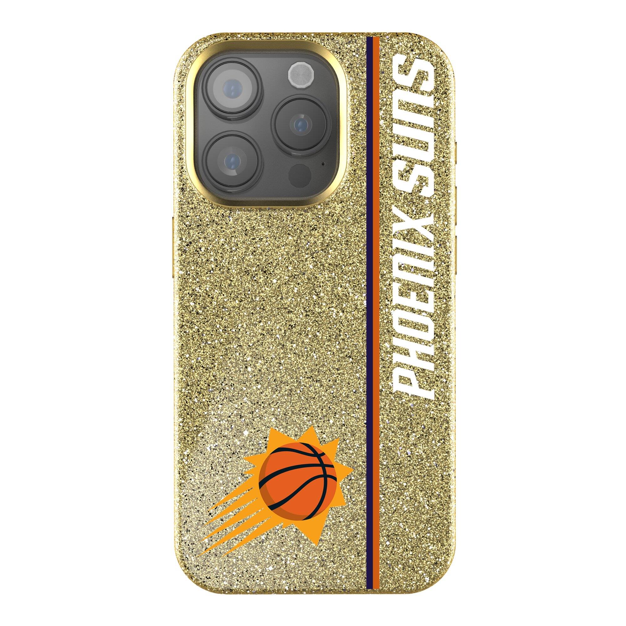 Keyscaper NBA Phoenix Suns Sidebar Bling iPhone Case 14 Plus Gold ...