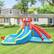 Alt View 6. Costway - Inflatable Water Slide Crab Dual Slide Bounce House Splash Pool Without Blower - Multicolor.