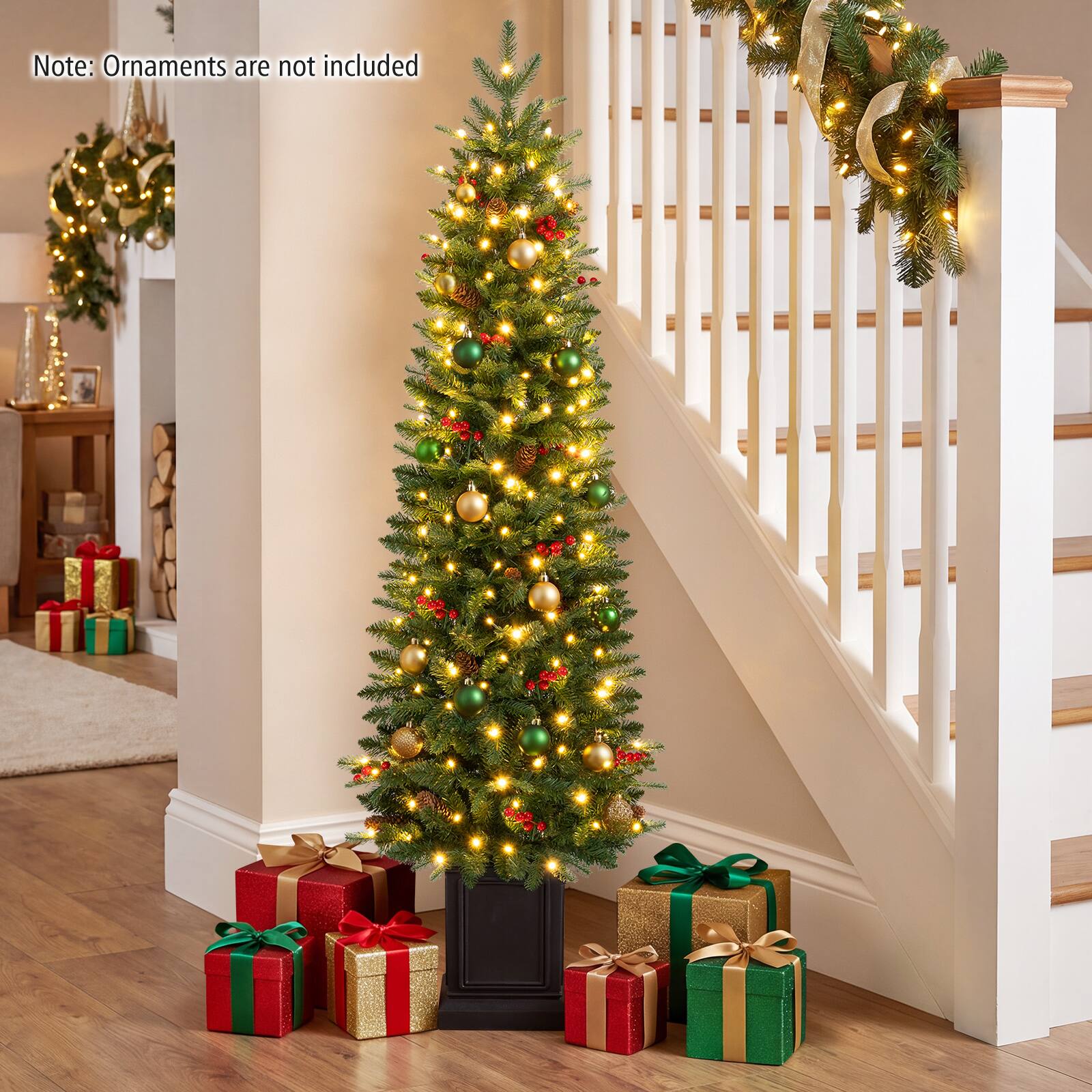 Note: Ornaments are not included