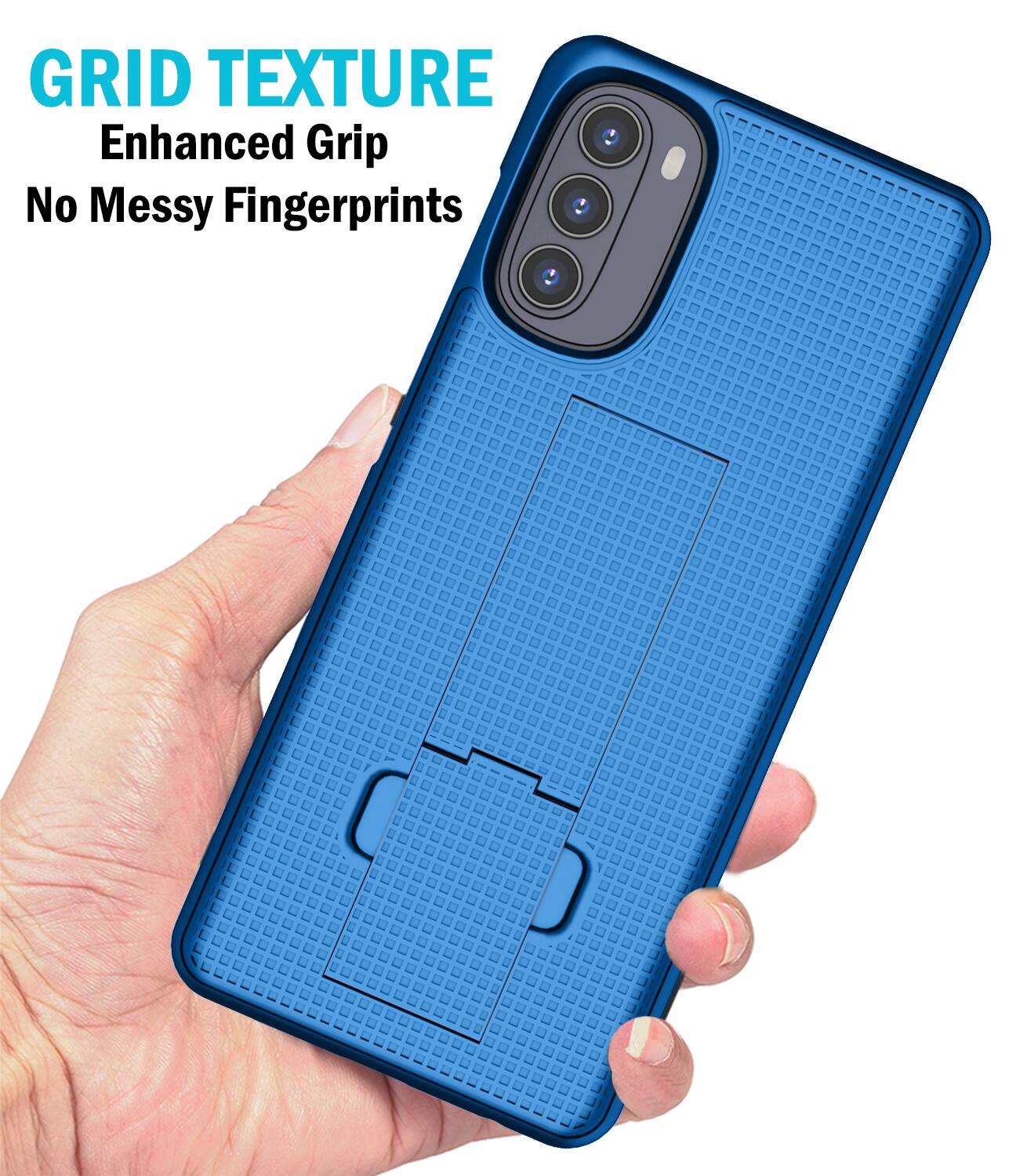 GRID TEXTURE  
Enhanced Grip  
No Messy Fingerprints