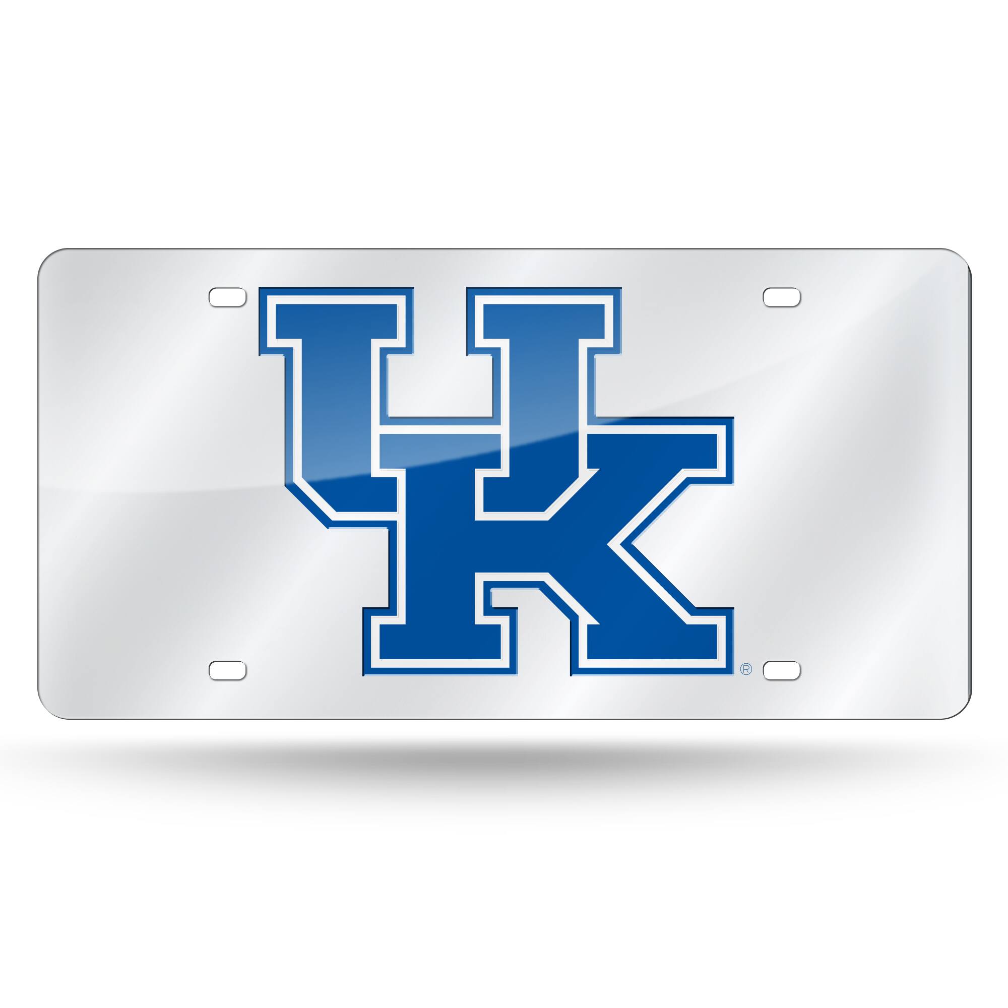 Front. Rico Industries - Kentucky Wildcats Mirrored Laser Cut License Plate Laser Tag - Multi.