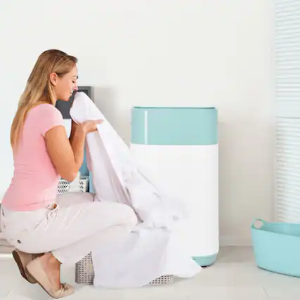 Front. LUCKY ONE - 8 lbs Freestanding Portable Fully Automatic Washer with Drain Pump - Green.