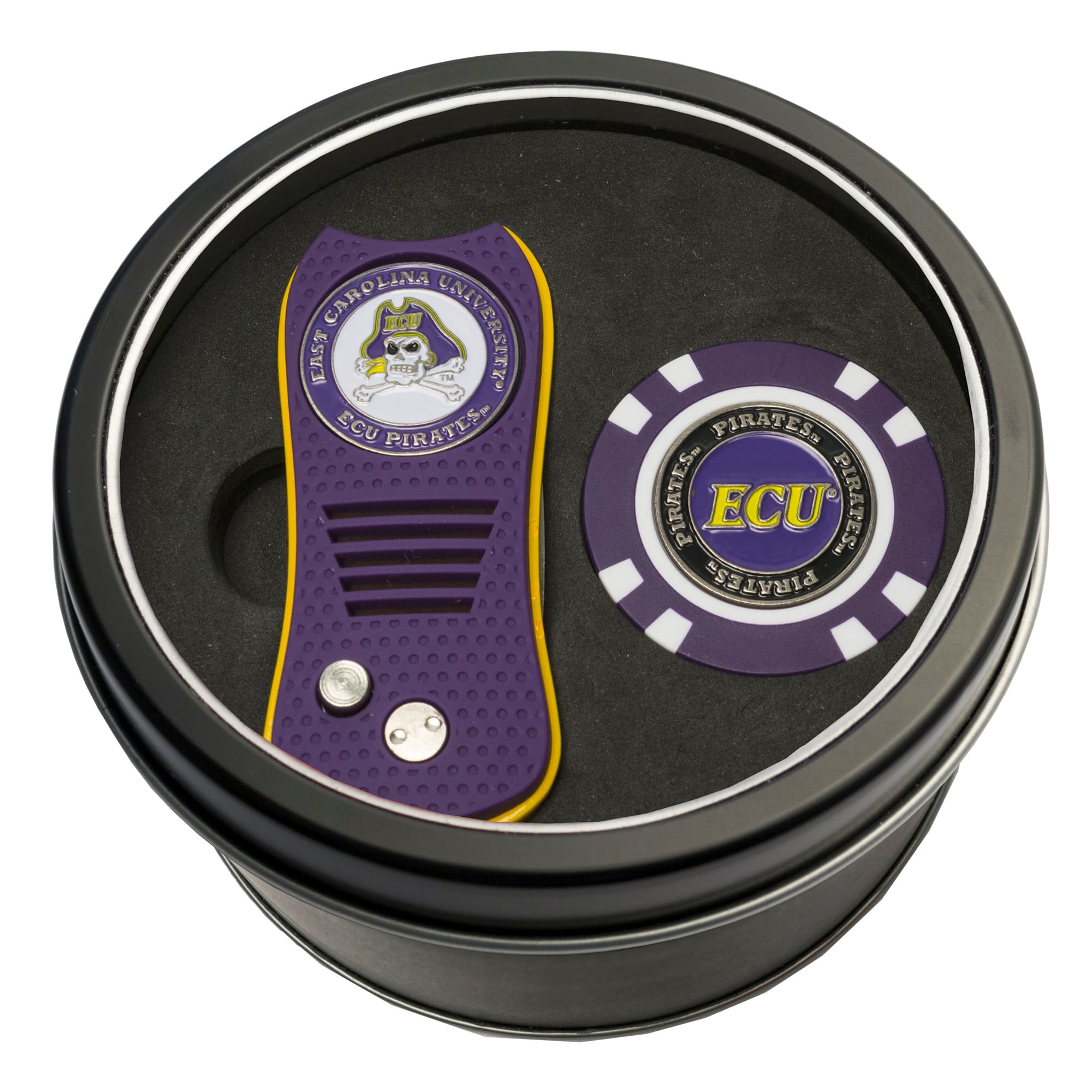 Team Golf - ECU Pirates Switch Chip Golf Tin Set - Multicolor