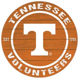 Jardine - Tennessee Volunteers 20'' x 20'' Indoor/Outdoor Circle Sign - Orange
