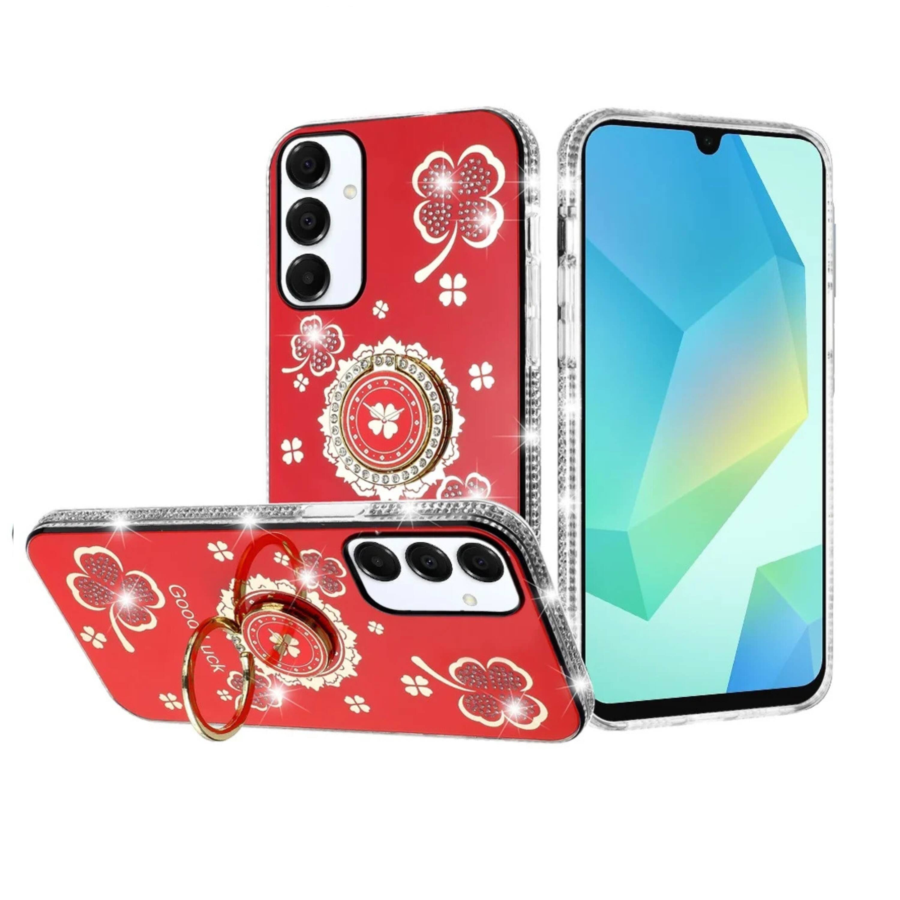 Kitcheniva Four Leaf Clover Glitter Protective Phone Case For Samsung ...