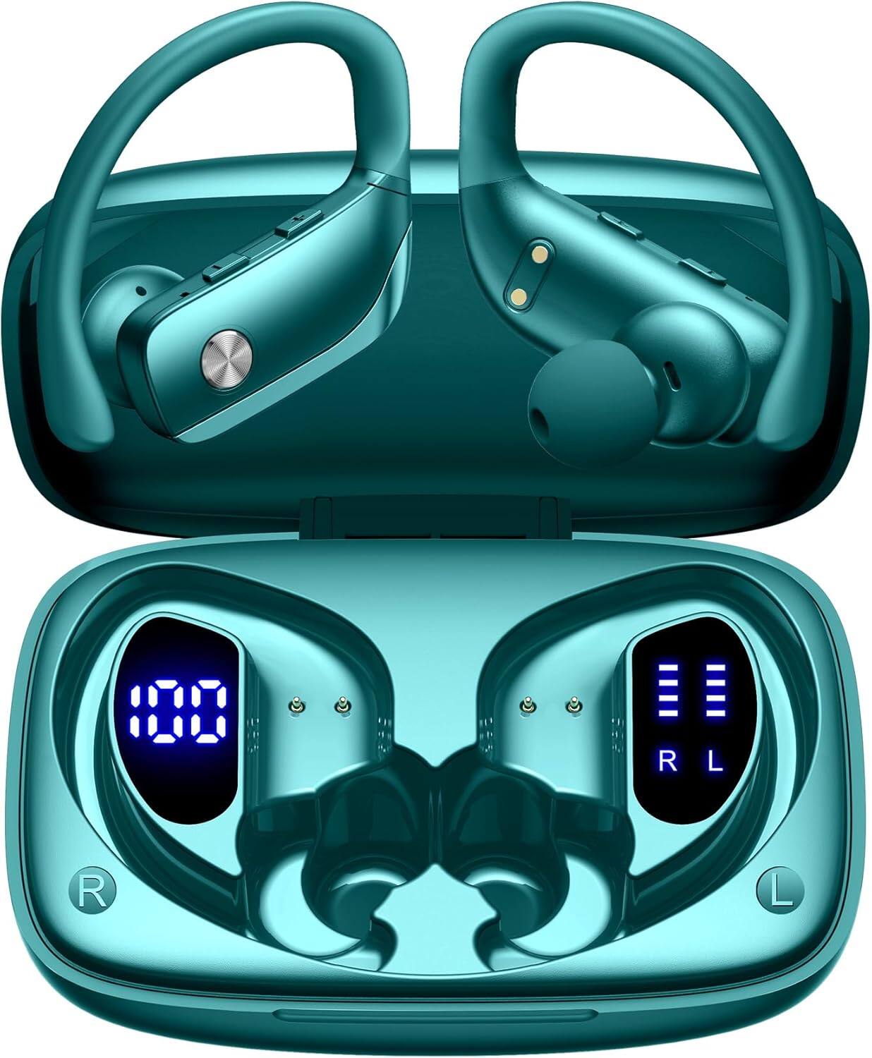 Vulpecula Spade - Ear Buds Wireless Earbuds Bluetooth Headphones with 80H Playtime LED Display Case