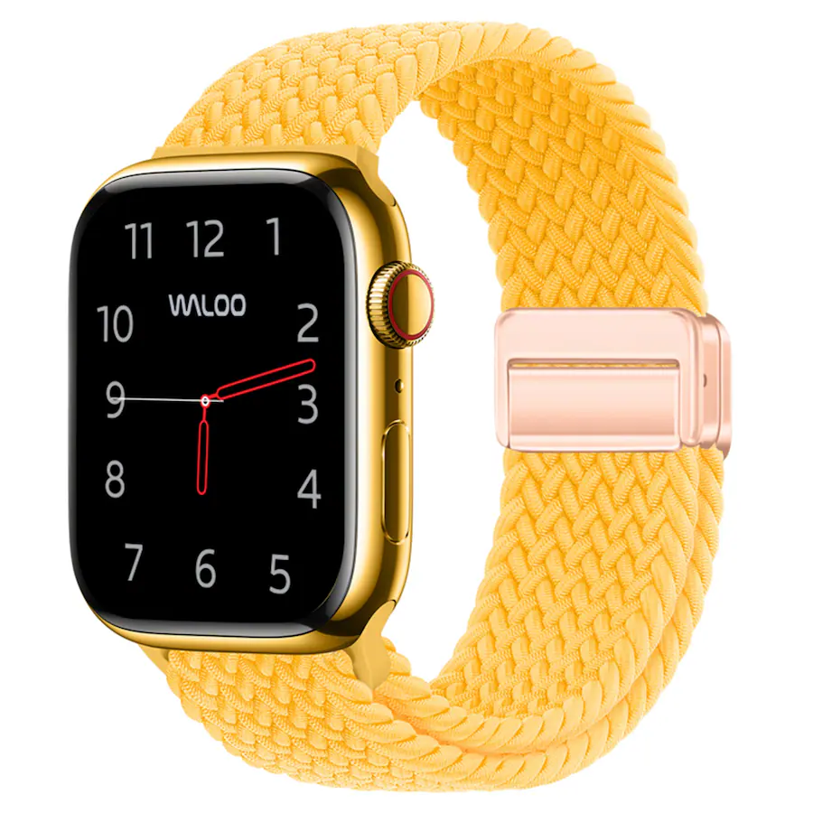 Apple Loop Band Waloo Braided Nylon Magnetic Loop Band For Apple Watch Sunshine - Best Buy
