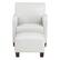 Front. OSP Home Furnishings - Aiden Chair & Ottoman Faux Leather - Cream.