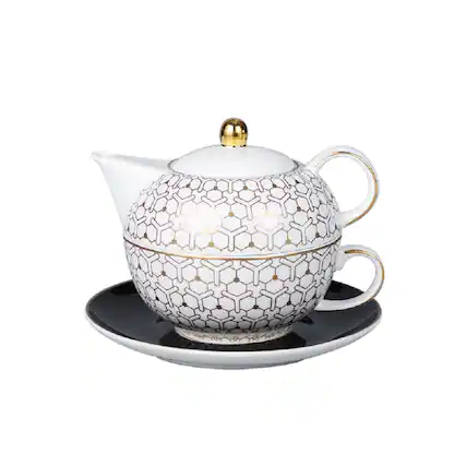 Front. Jiallo - The Whispers of Elegance Tea Service Collection - Tea for one Tea Set - Multi color.