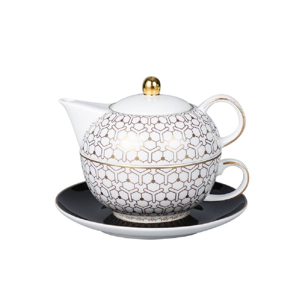 Front. Jiallo - The Whispers of Elegance Tea Service Collection - Tea for one Tea Set - Multi color.
