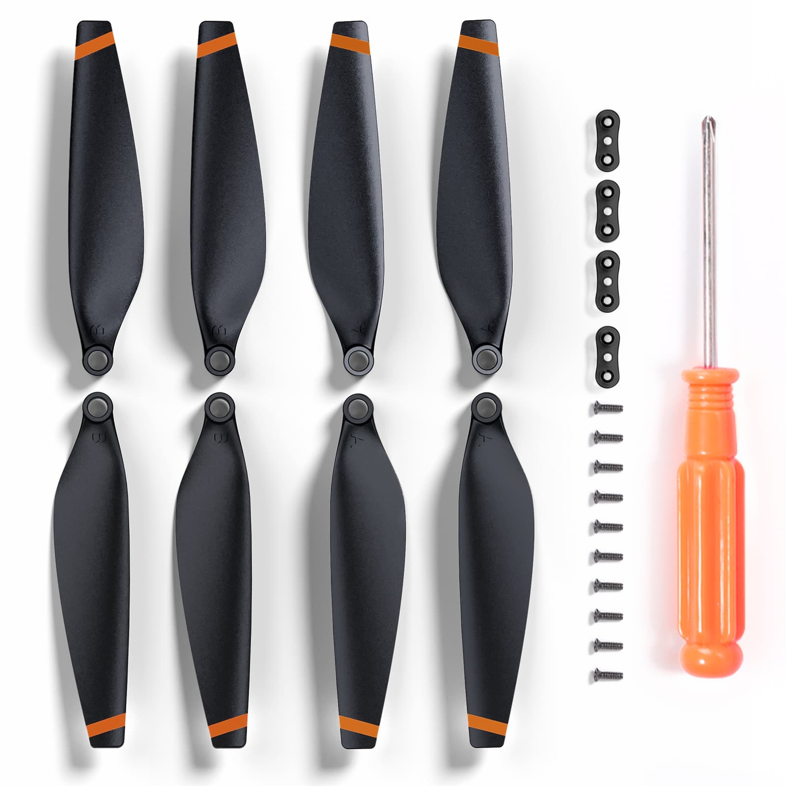 Ruko - F11PRO 2 Drone Propellers (4Packs) - Replacement Blades, Spare Drone Accessories - Gray