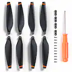 Front. Ruko - F11PRO 2 Drone Propellers (4Packs) - Replacement Blades, Spare Drone Accessories - Grey.