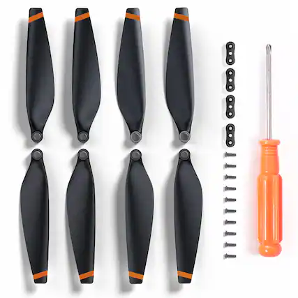 Front. Ruko - F11PRO 2 Drone Propellers (4Packs) - Replacement Blades, Spare Drone Accessories - Grey.