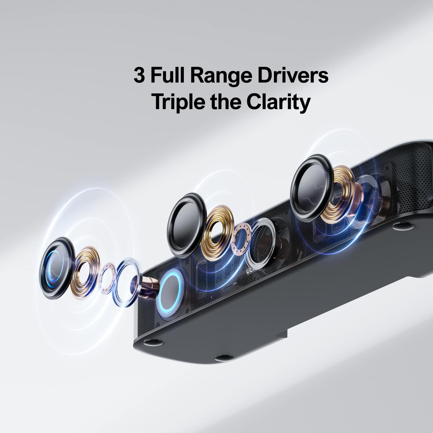 3 Full Range Drivers
Triple the Clarity