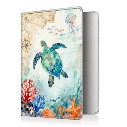 Front. Kitcheniva - RFID Blocking Slim Passport & Credit Card Holder Wallet Underwater World - Underwater World.