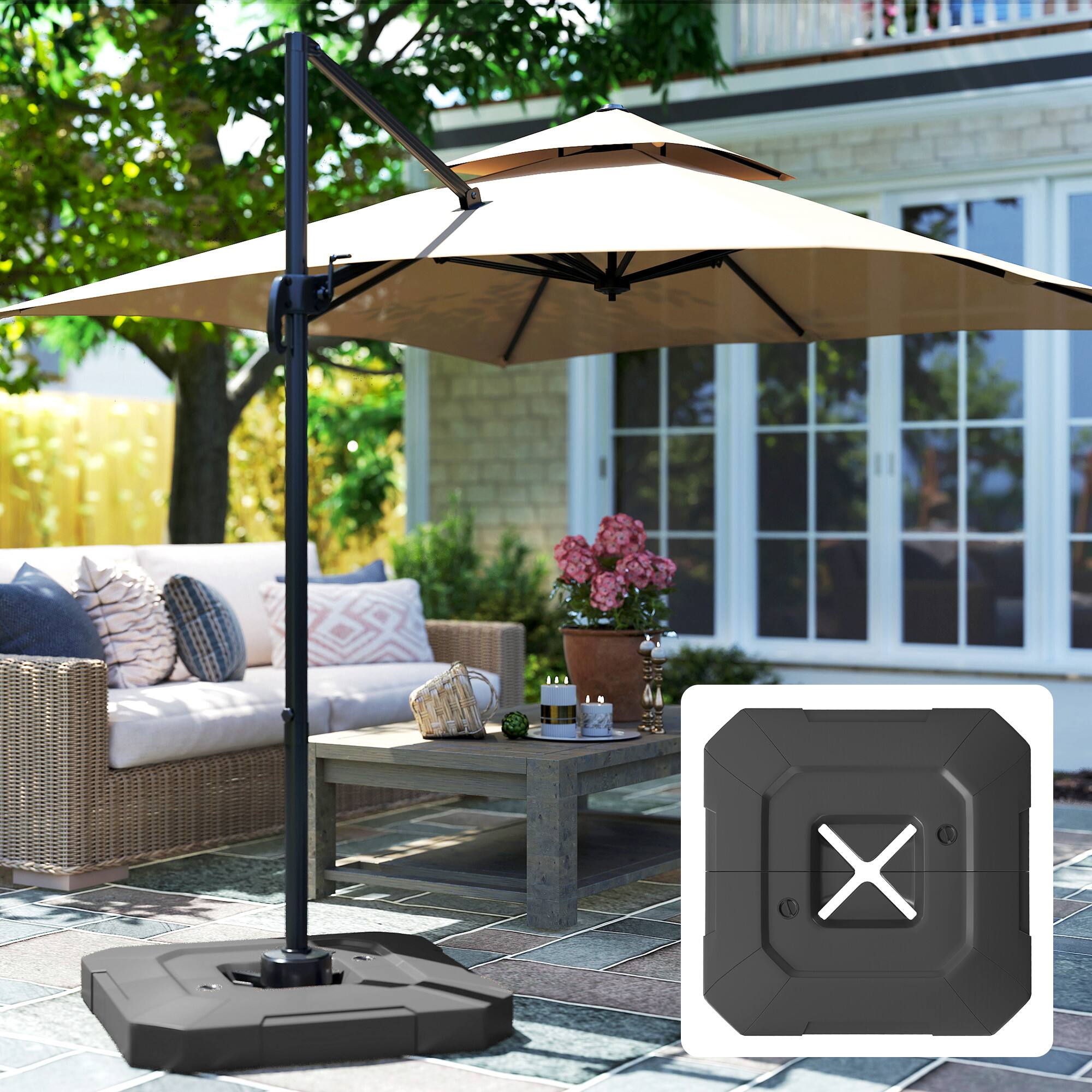 Alt View 8. Outsunny - Cantilever Umbrella Base Weight Set.