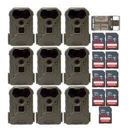 Stealth Cam - Wildview 14MP Trail Camera with 32GB Memory Card Bundle (9-Pack)