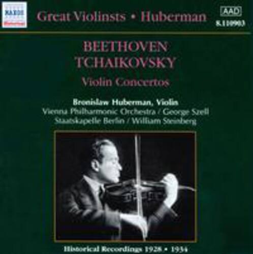 Great Violinists • Huberman  
BEETHOVEN TCHAIKOVSKY  
Violin Concertos  
Bronislaw Huberman, Violin  
Vienna Philharmonic Orchestra / George Szell  
Staatskapelle Berlin / William Steinberg  
Historical Recordings 1925 • 1934  
K.1 10903  
AAD