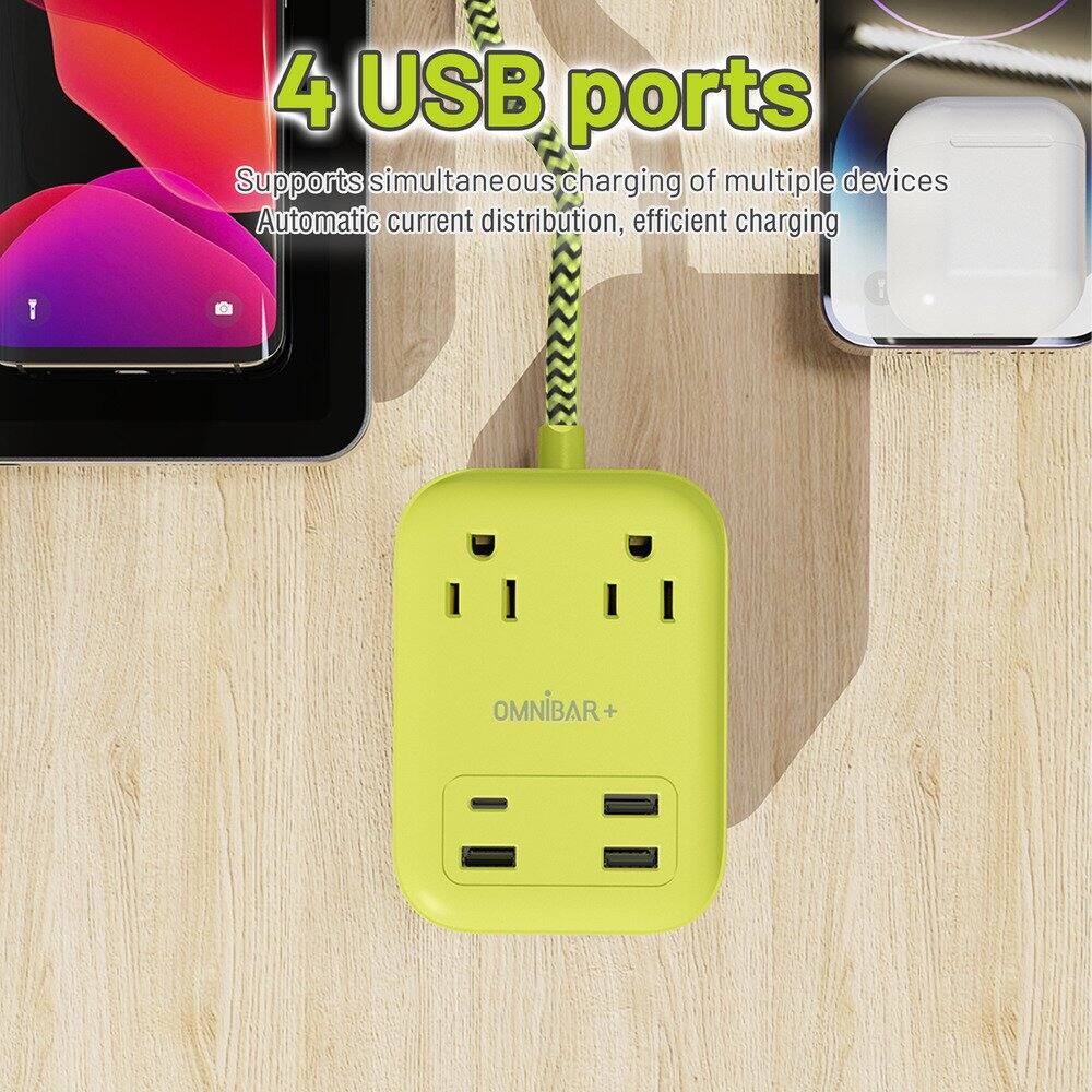 4 USB ports  
Supports simultaneous charging of multiple devices  
Automatic current distribution, efficient charging  
OMNIBAR +