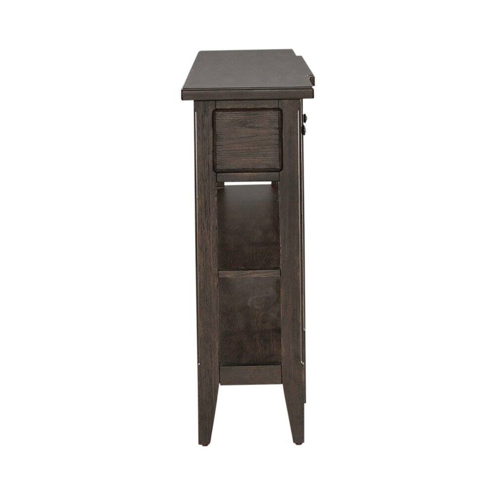 Back. Liberty Furniture Industries - Paradise Valley Hall Console Table Traditional - Saddle Brown Oak Wood - Saddle Brown.