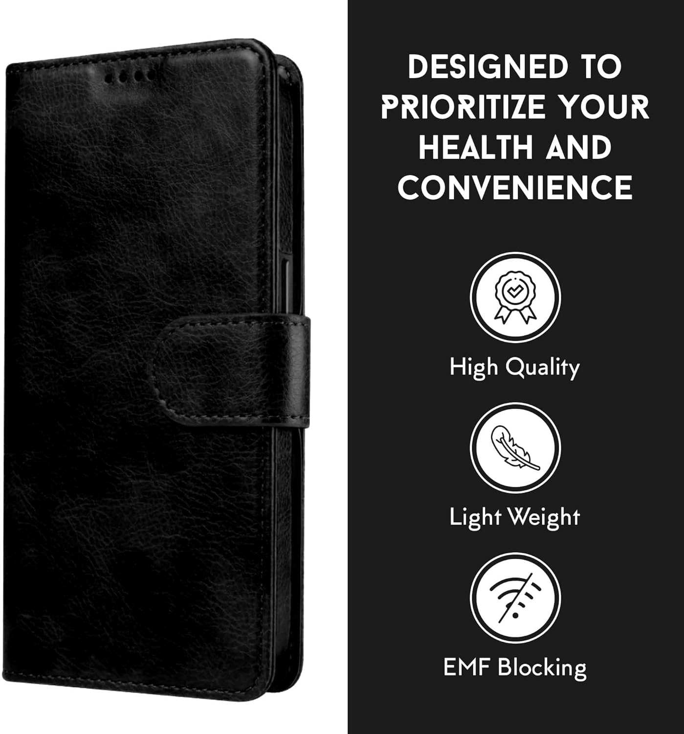DESIGNED TO PRIORITIZE YOUR HEALTH AND CONVENIENCE

High Quality
Light Weight
EMF Blocking