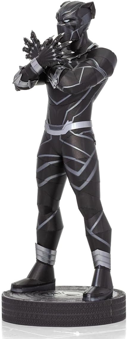 Alt View 1. Metal Earth - Metal Earth Marvel Black Panther 3D Metal Model Kit Fascinations - Silver.