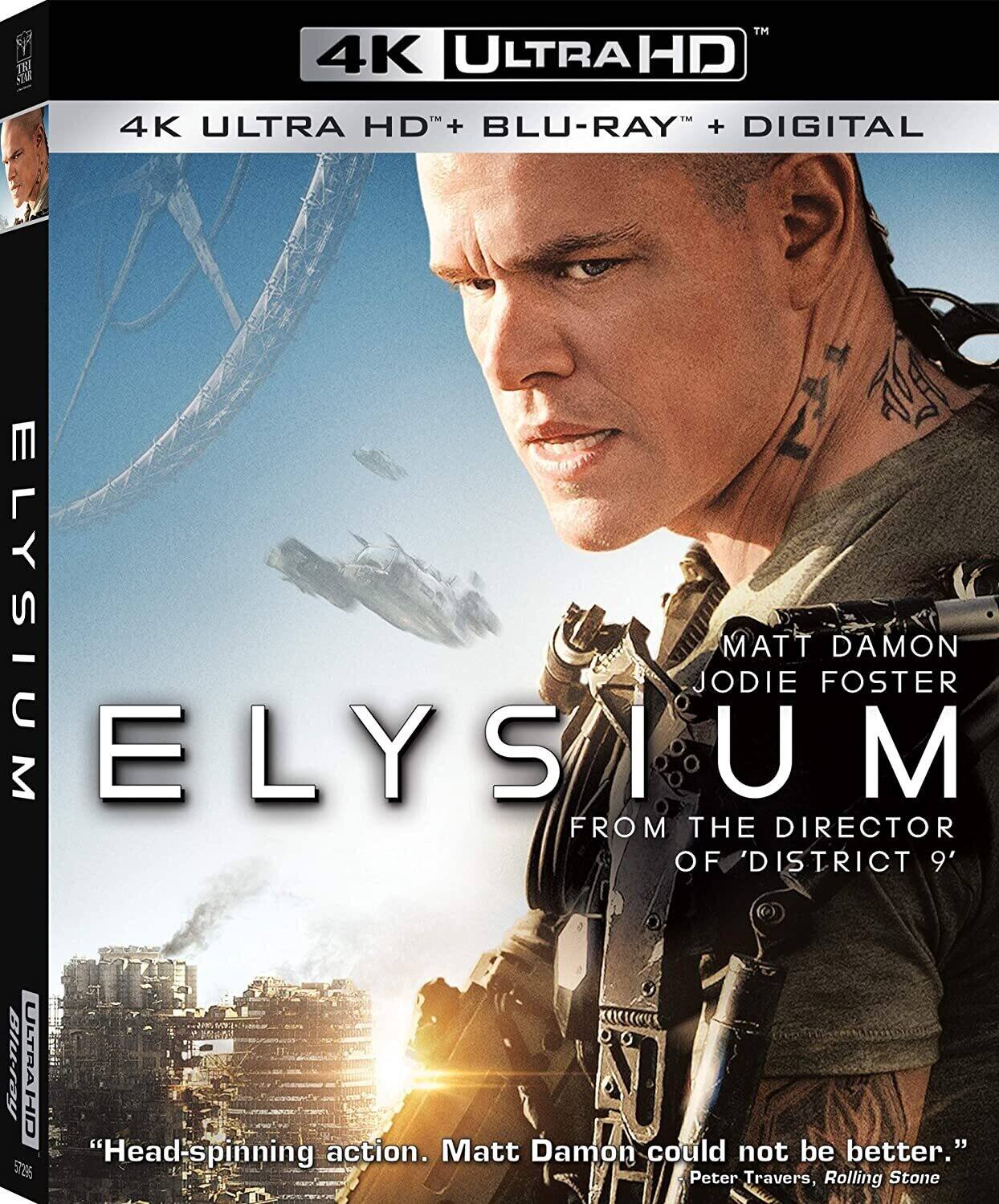 Front. Elysium   - 4K Blu-Ray.