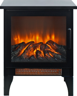PexFix - 17" 3D Flame Electric Fireplace Stove, 1400W Heater, Bottom Air Outlet, Portable Freestanding for Living Room