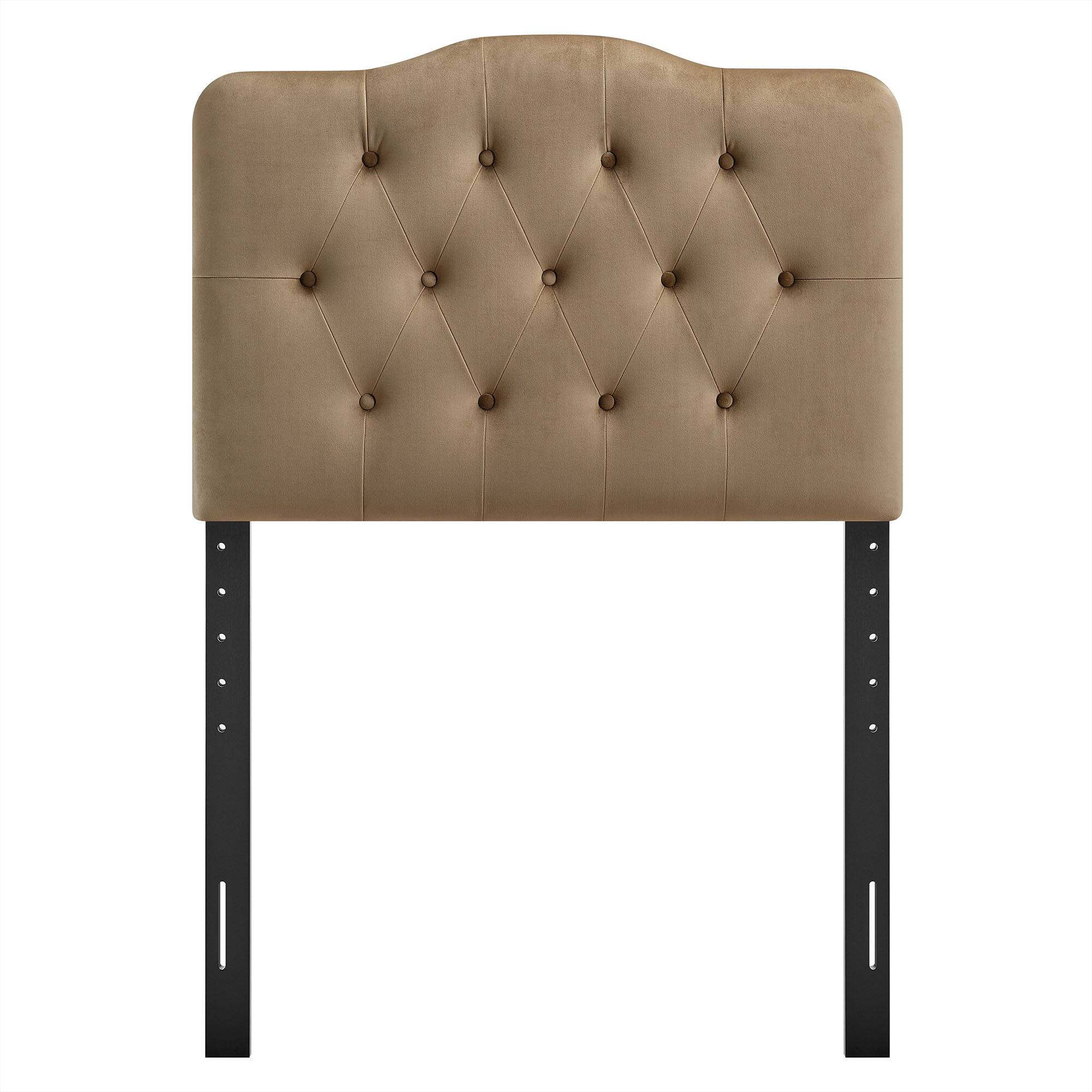 Alt View 2. Modway - Annabel Diamond Tufted Performance Velvet Headboard by Modway - Taupe.